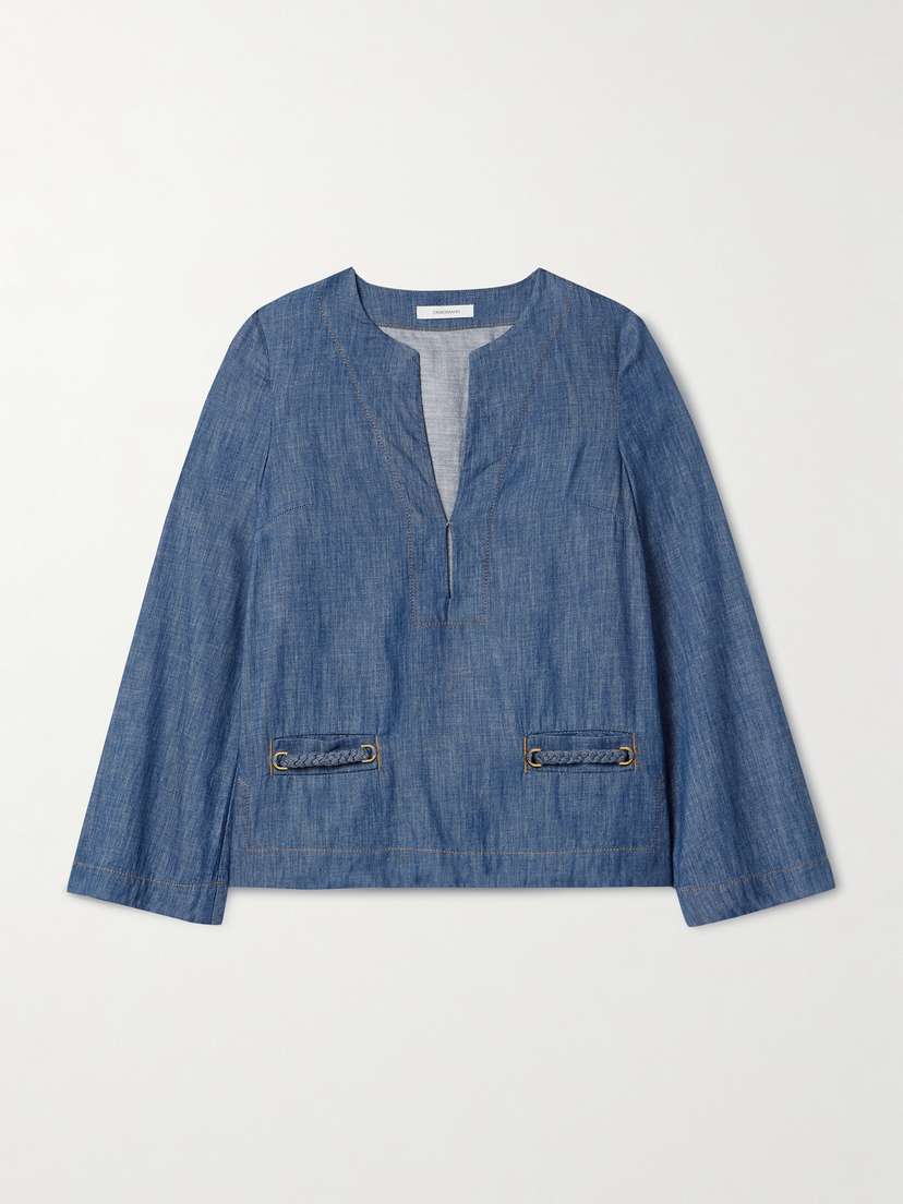 Zimmermann Wylie Braided Denim Tunic