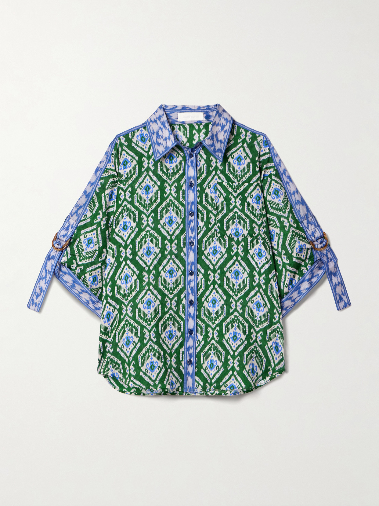 Zimmermann - Wylie Printed Silk Shirt - Green