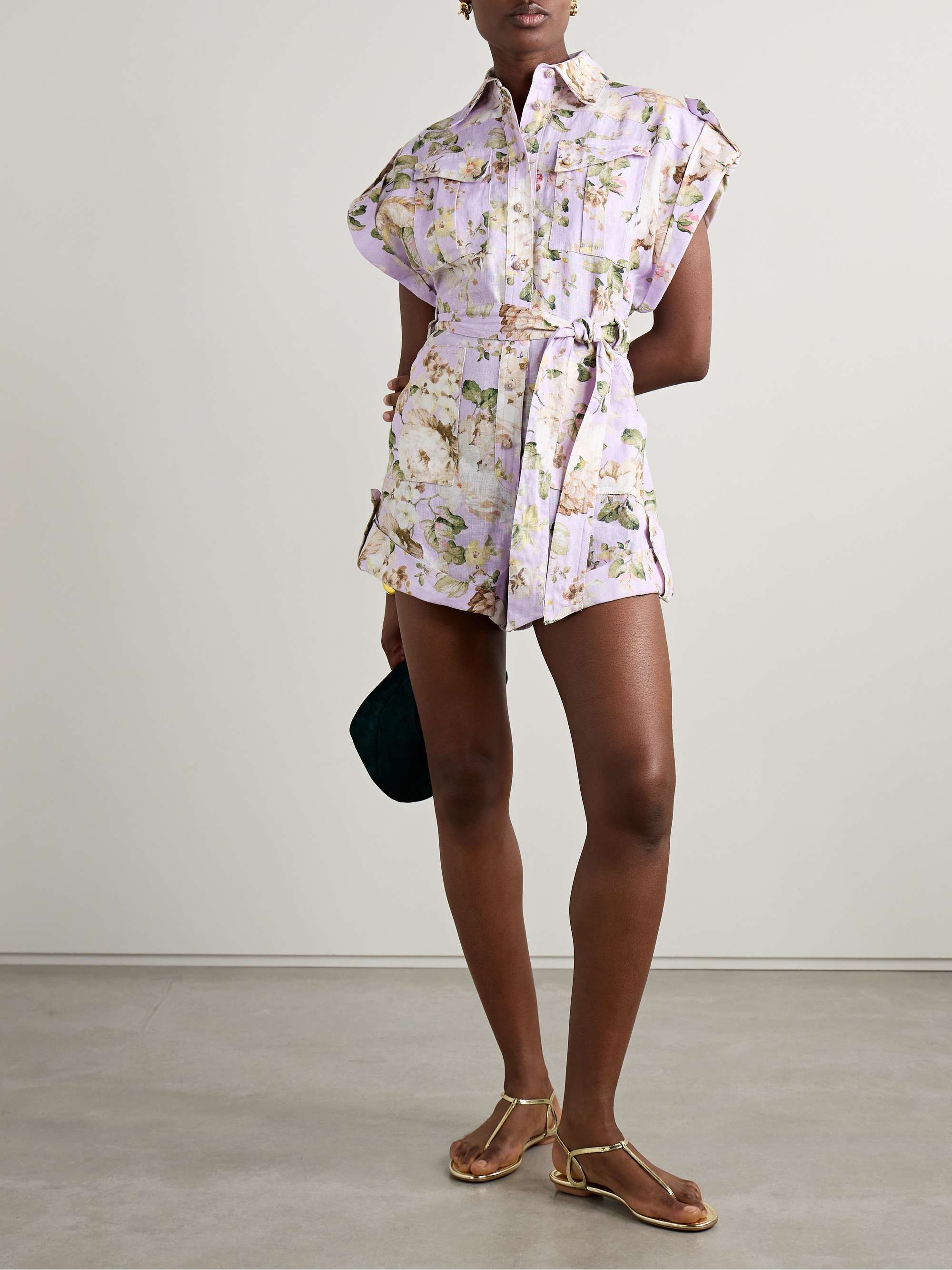 Zimmermann floral jumpsuit discount