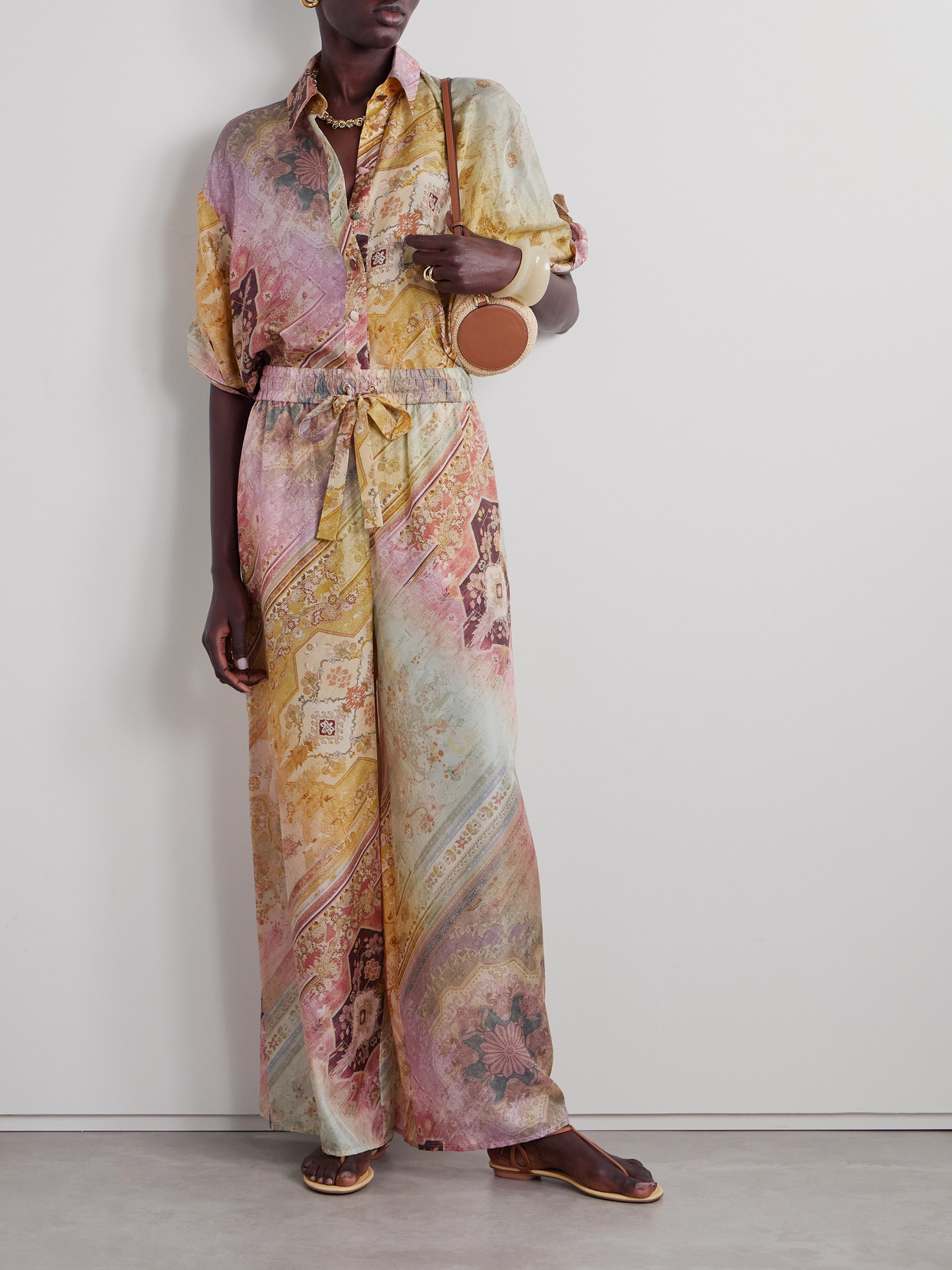 Zimmermann Tallow Shirt In Multicolour