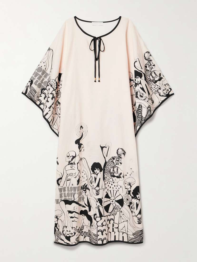 Zimmermann Maxine Printed Cotton-gauze Kaftan