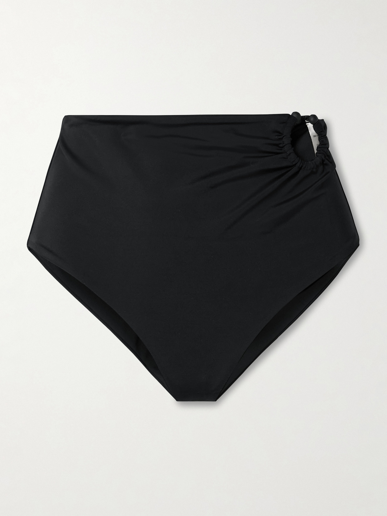 Johanna Ortiz - Marinera Embellished Recycled Bikini Briefs - Black