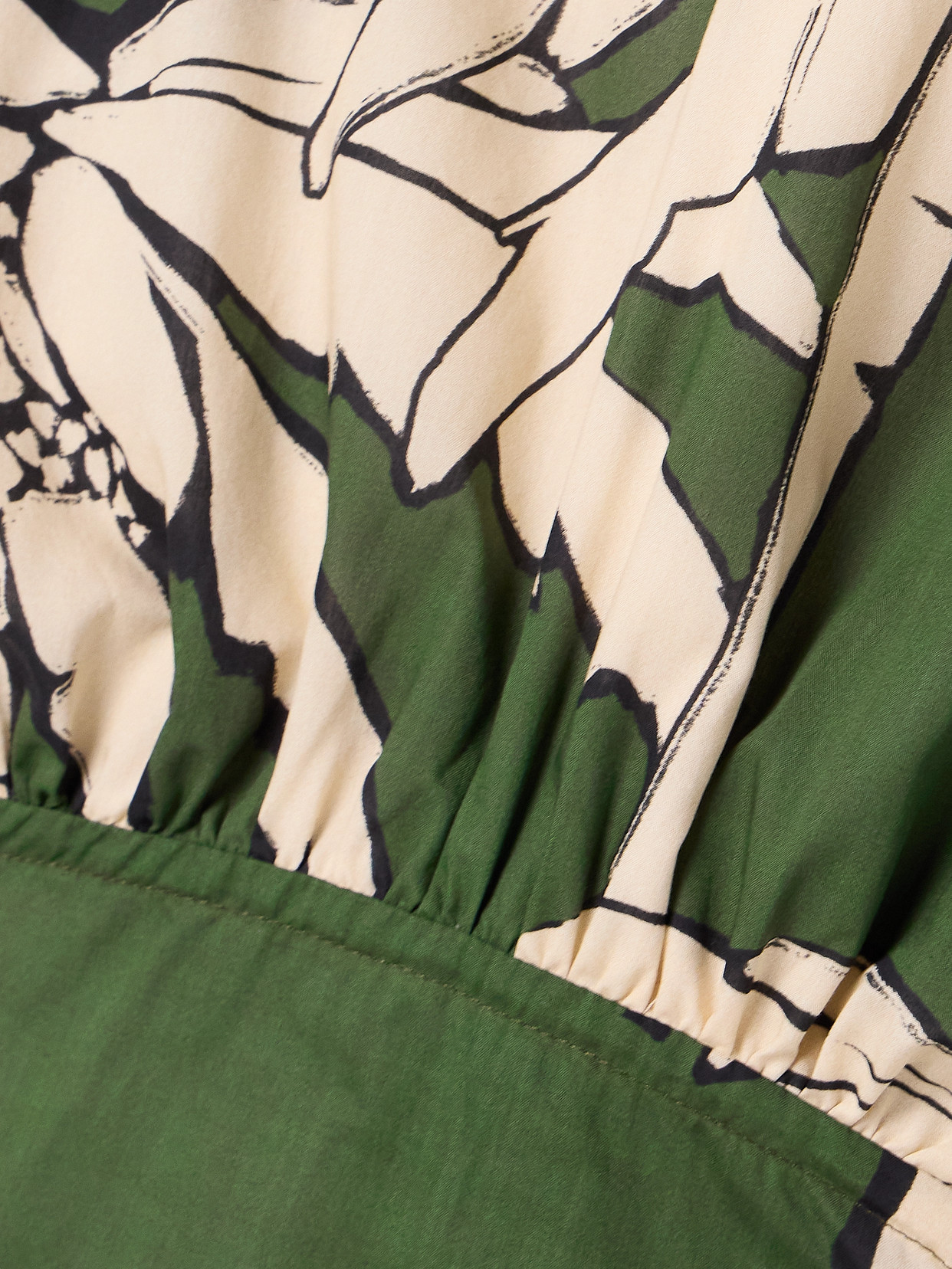Johanna Ortiz Heart Pirate Mini Dress Green And Ecru In Green