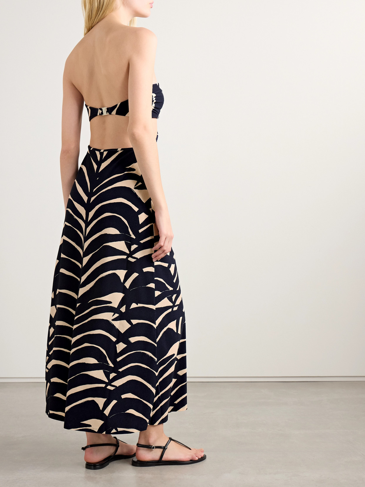 Johanna Ortiz Ocean Layers Printed Midi Dress
