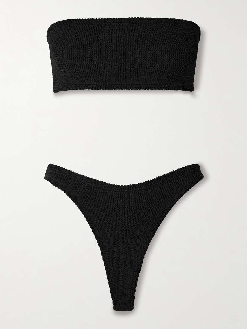 Hunza G Shay Seersucker Bandeau Bikini