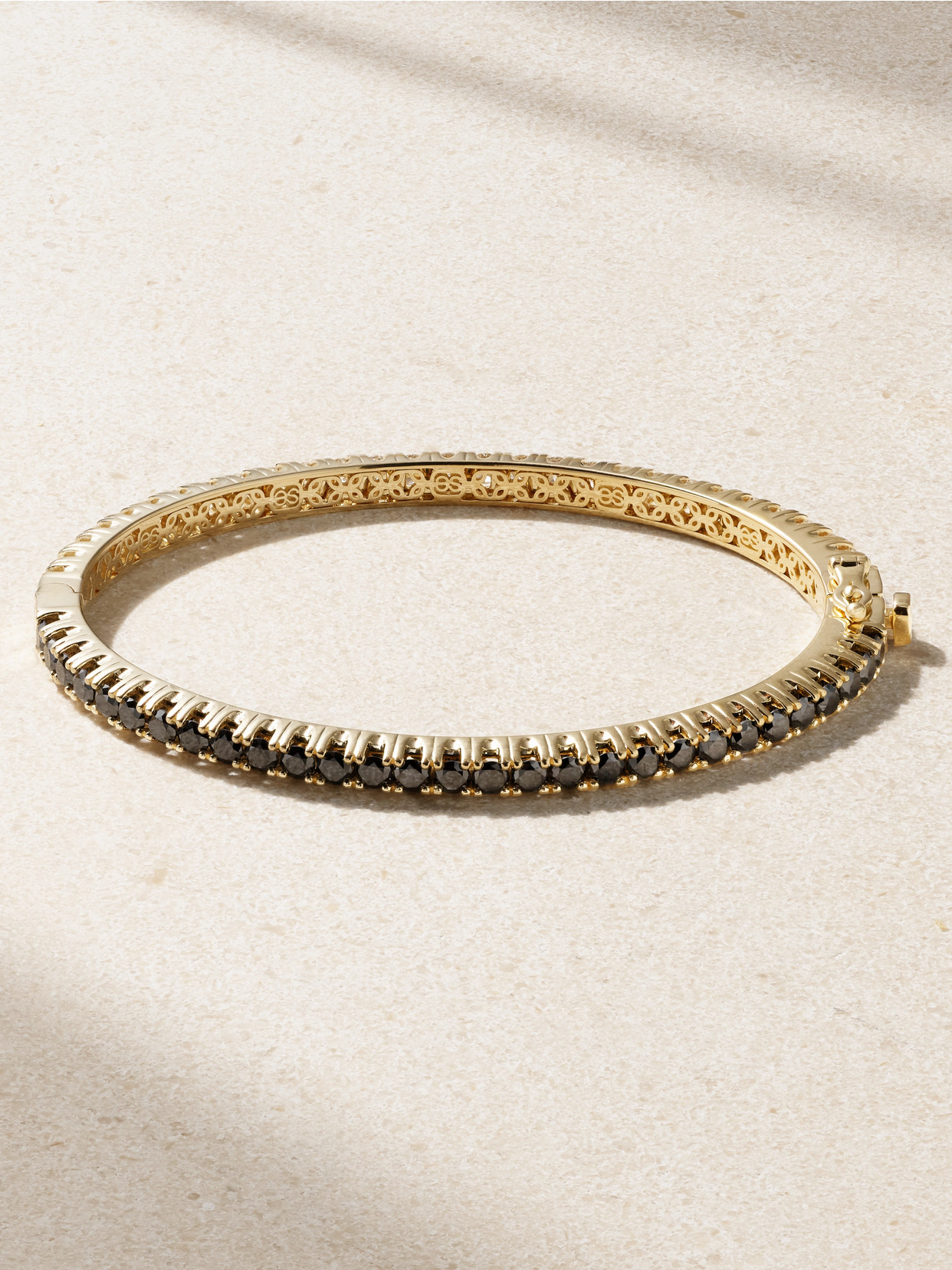 Sydney Evan - 14-karat Gold Diamond Bangle - M