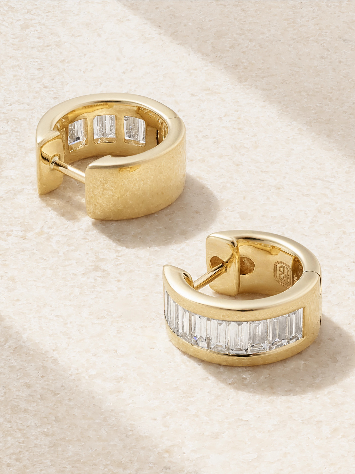 Sydney Evan 14-karat Gold Diamond Hoop Earrings In Gold