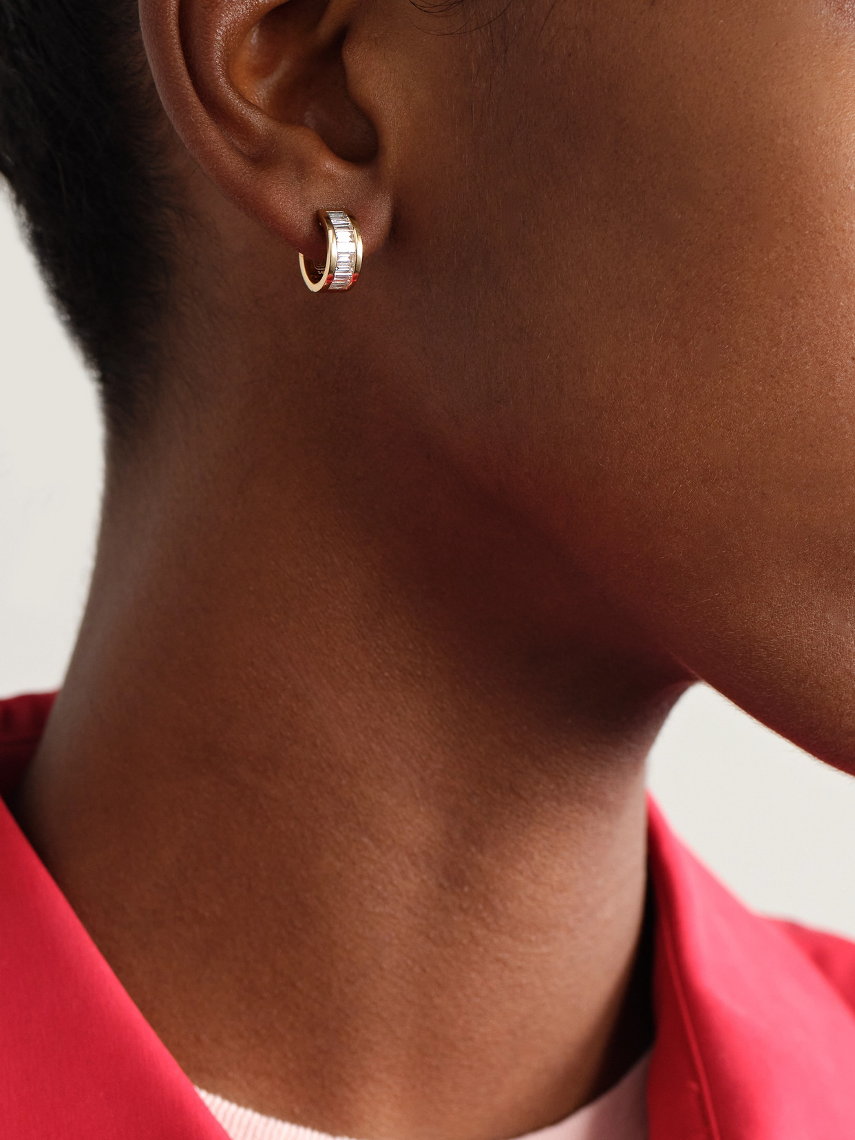 Sydney Evan 14-karat Gold Diamond Hoop Earrings In Gold