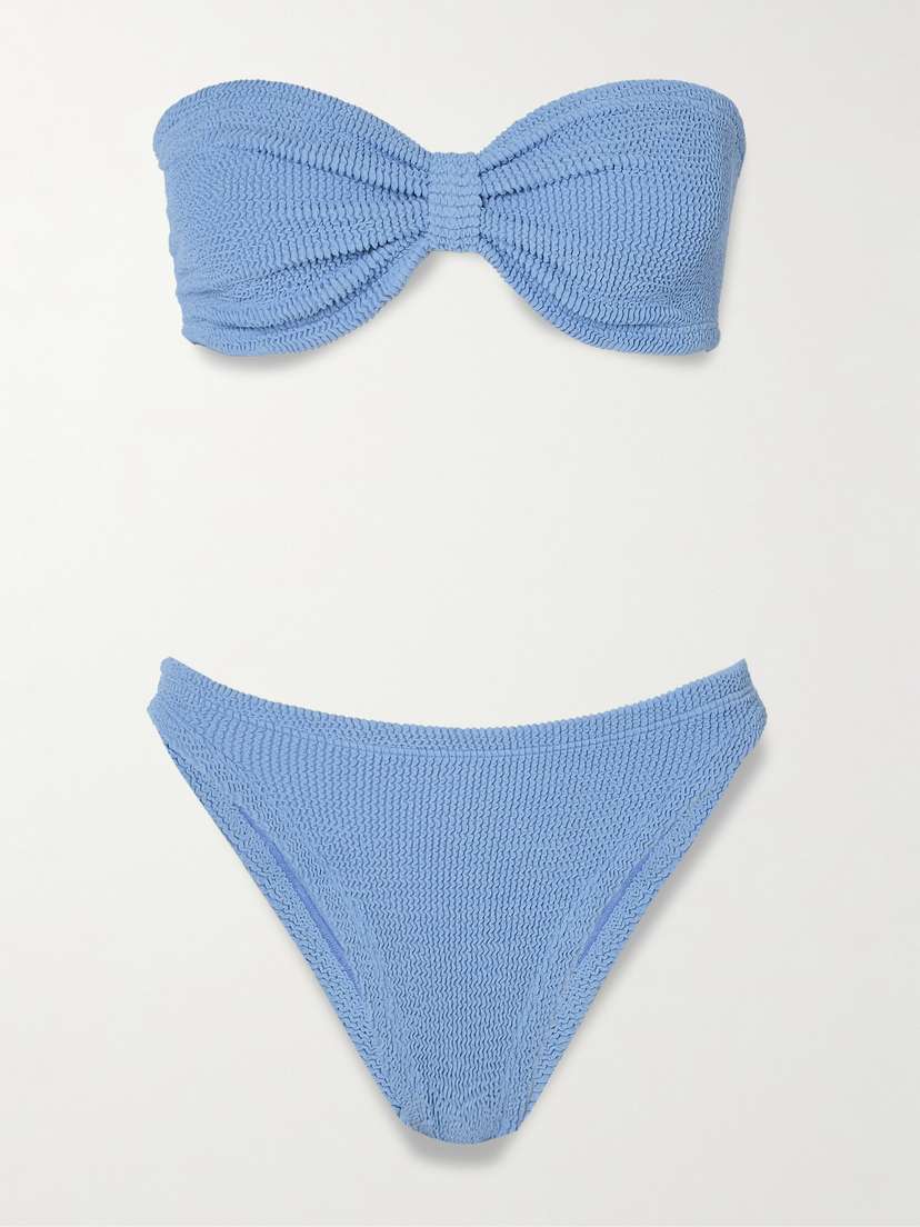 Hunza G Jean Seersucker Bandeau Bikini