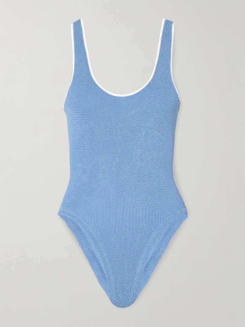 Hunza G Faye Seersucker Swimsuit