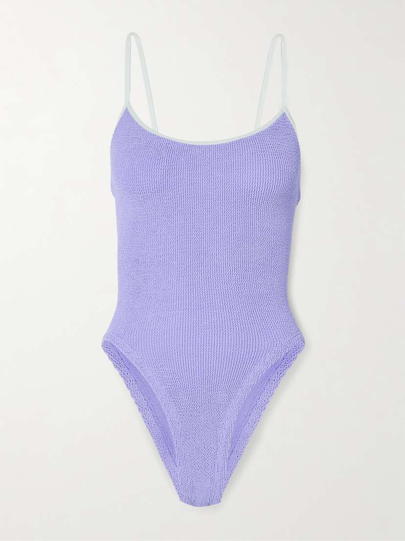 Hunza G Pamela Seersucker Swimsuit
