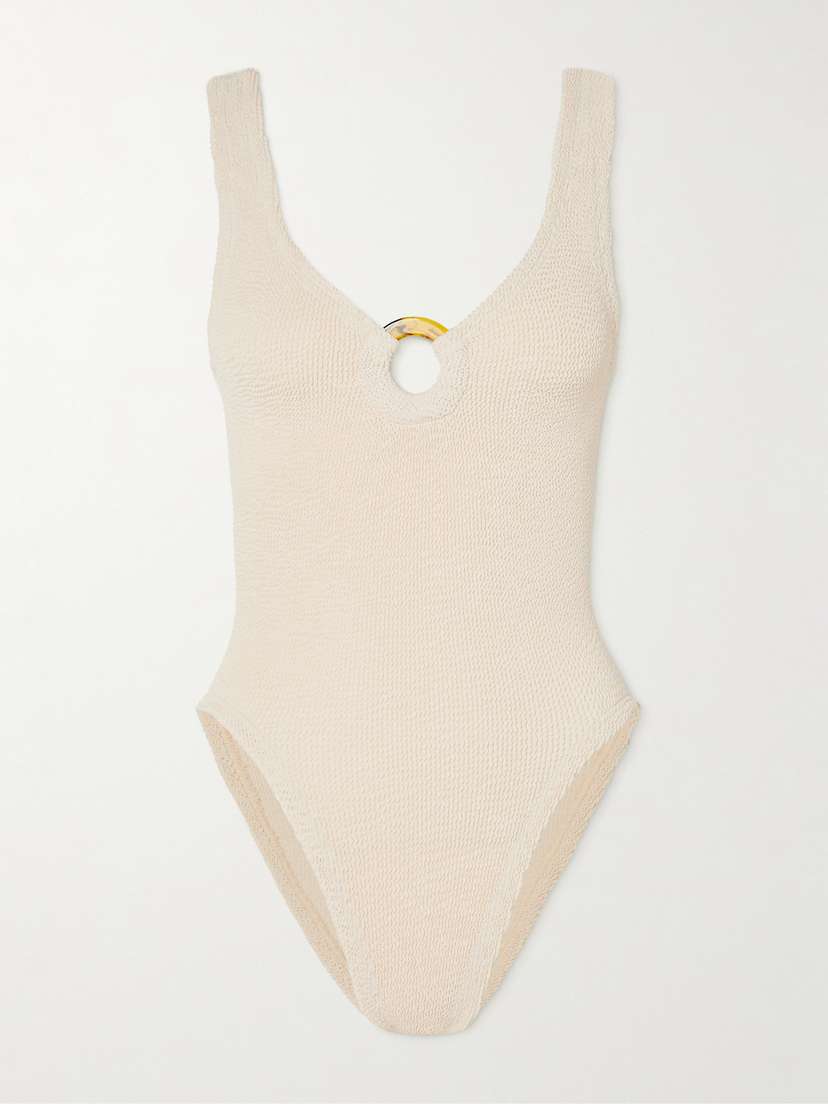 Hunza G Celine Seersucker Swimsuit