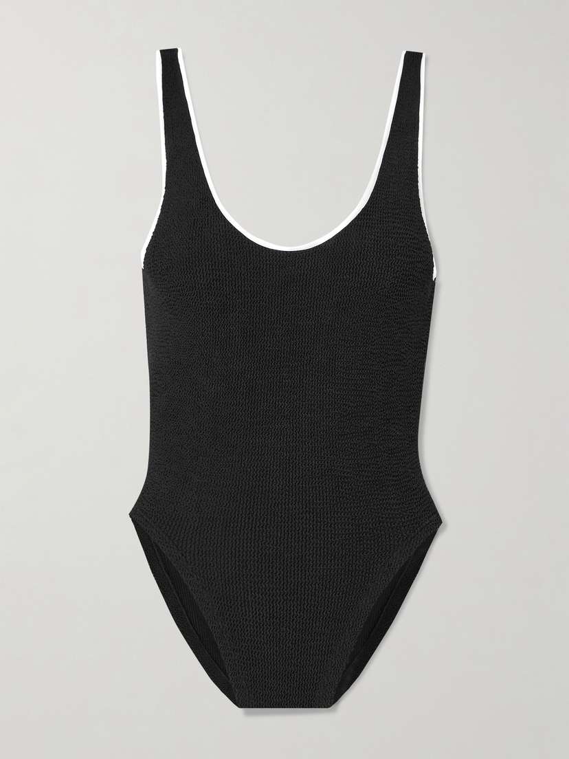 Hunza G Faye Seersucker Swimsuit