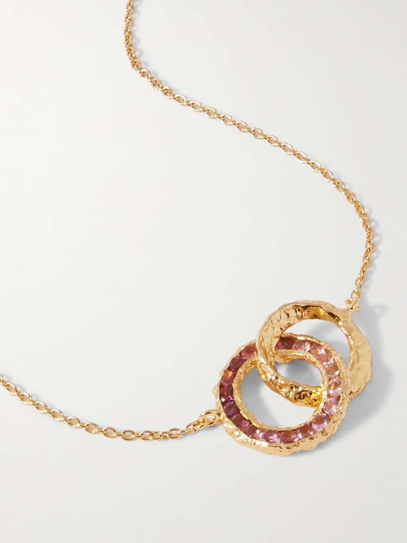 Pacharee Infinity Gold-plated Crystal Necklace