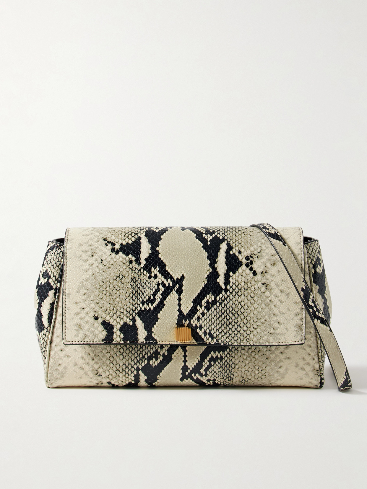 Khaite Cate Snake-effect Leather Shoulder Bag In Animal Print