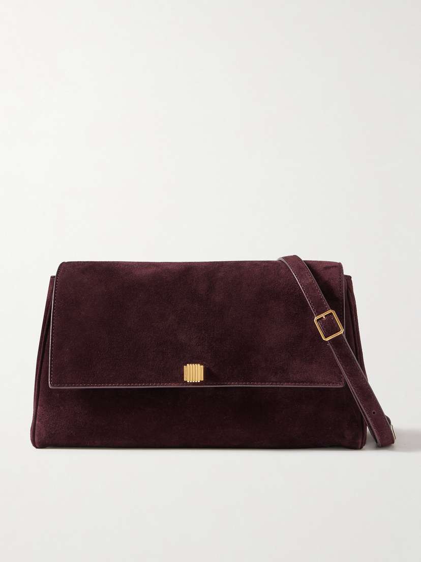 Khaite Audrey Suede Shoulder Bag