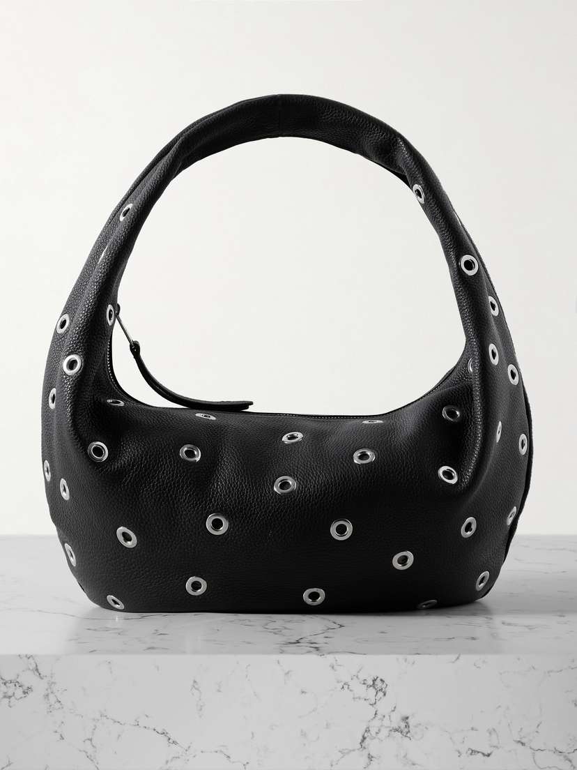 Khaite — Olivia medium embellished textured-leather tote