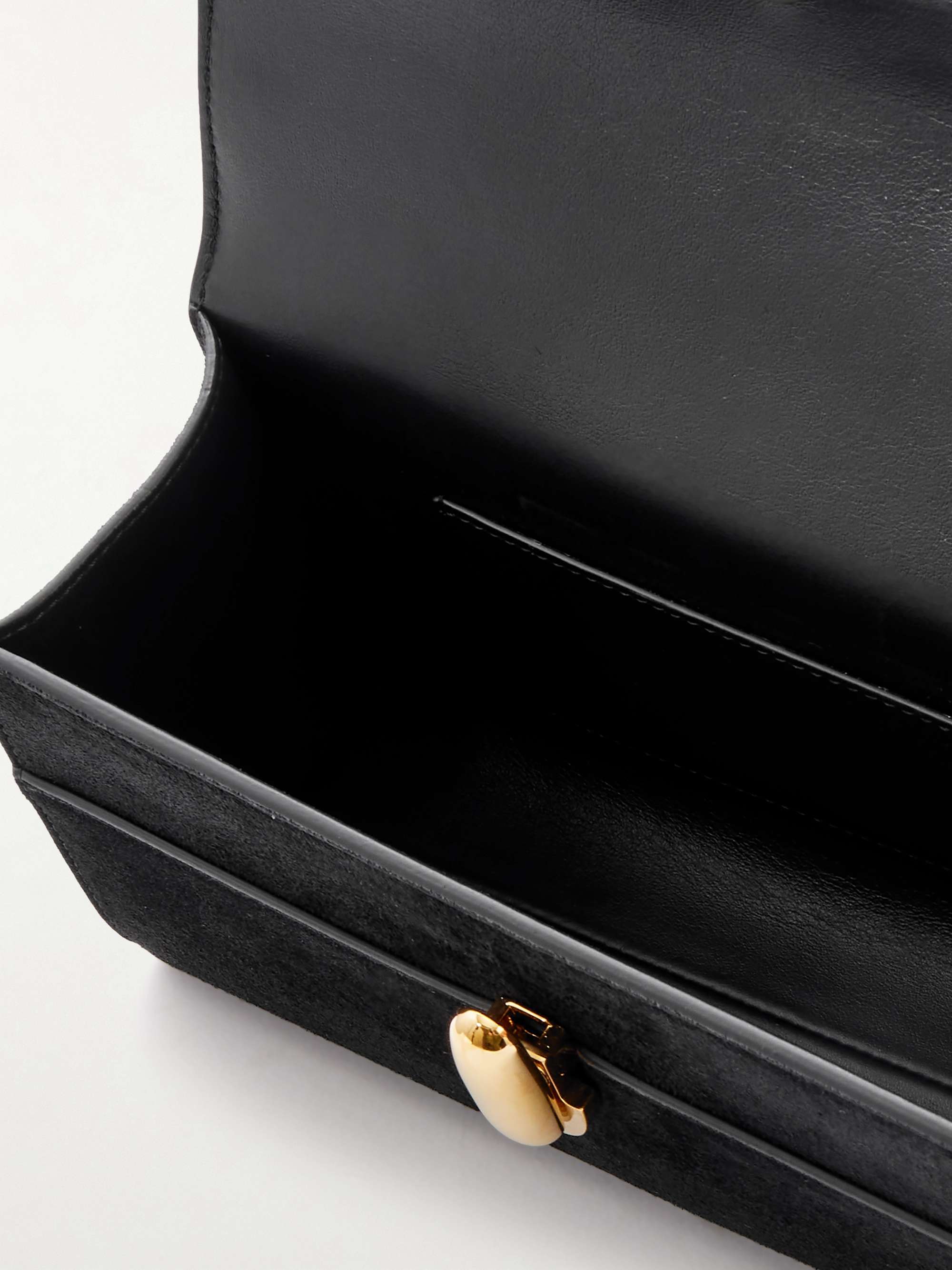 SAVETTE Symmetry Pochette suede tote