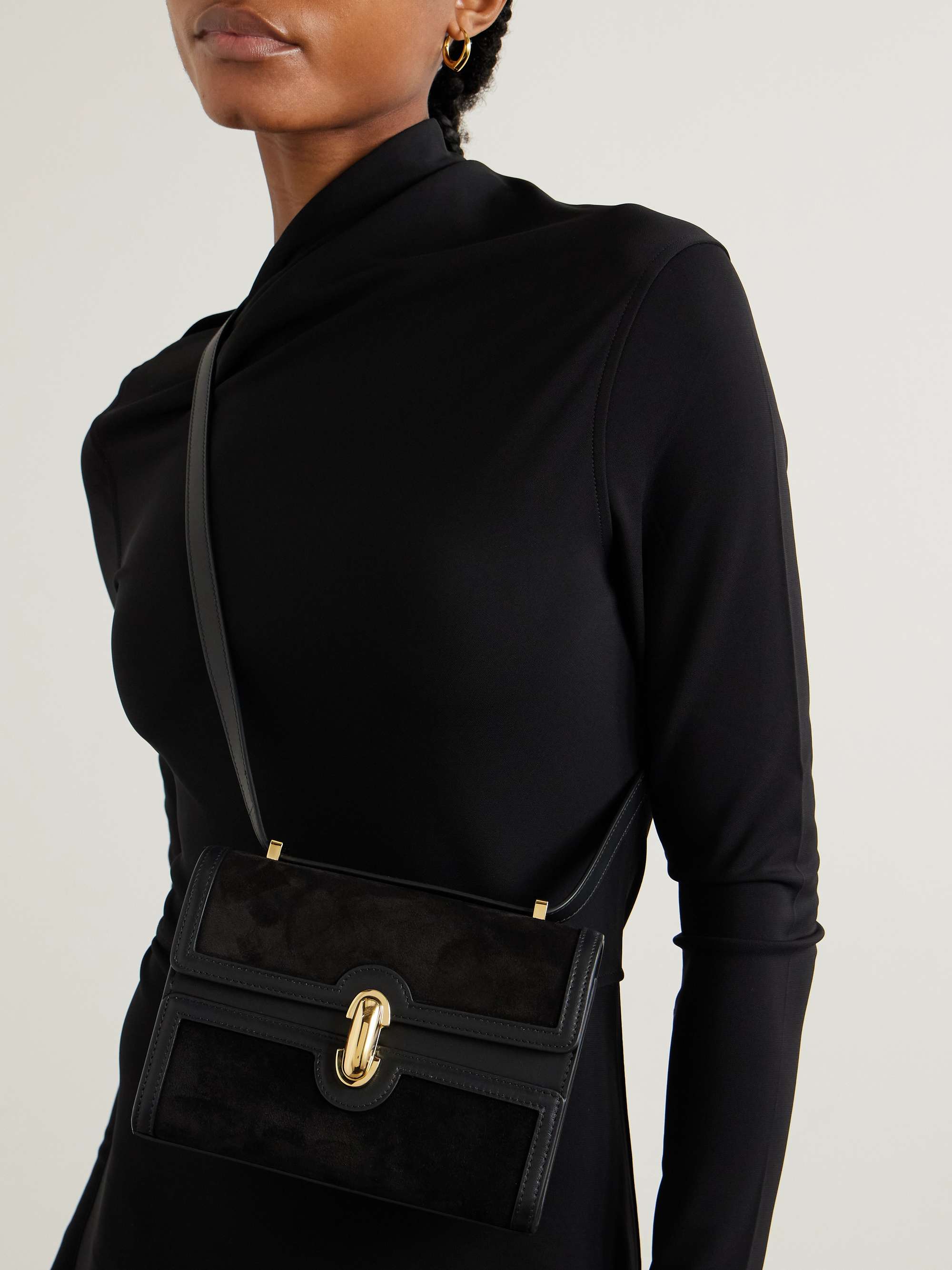Symmetry 26 in Black Grained Leather – Savette
