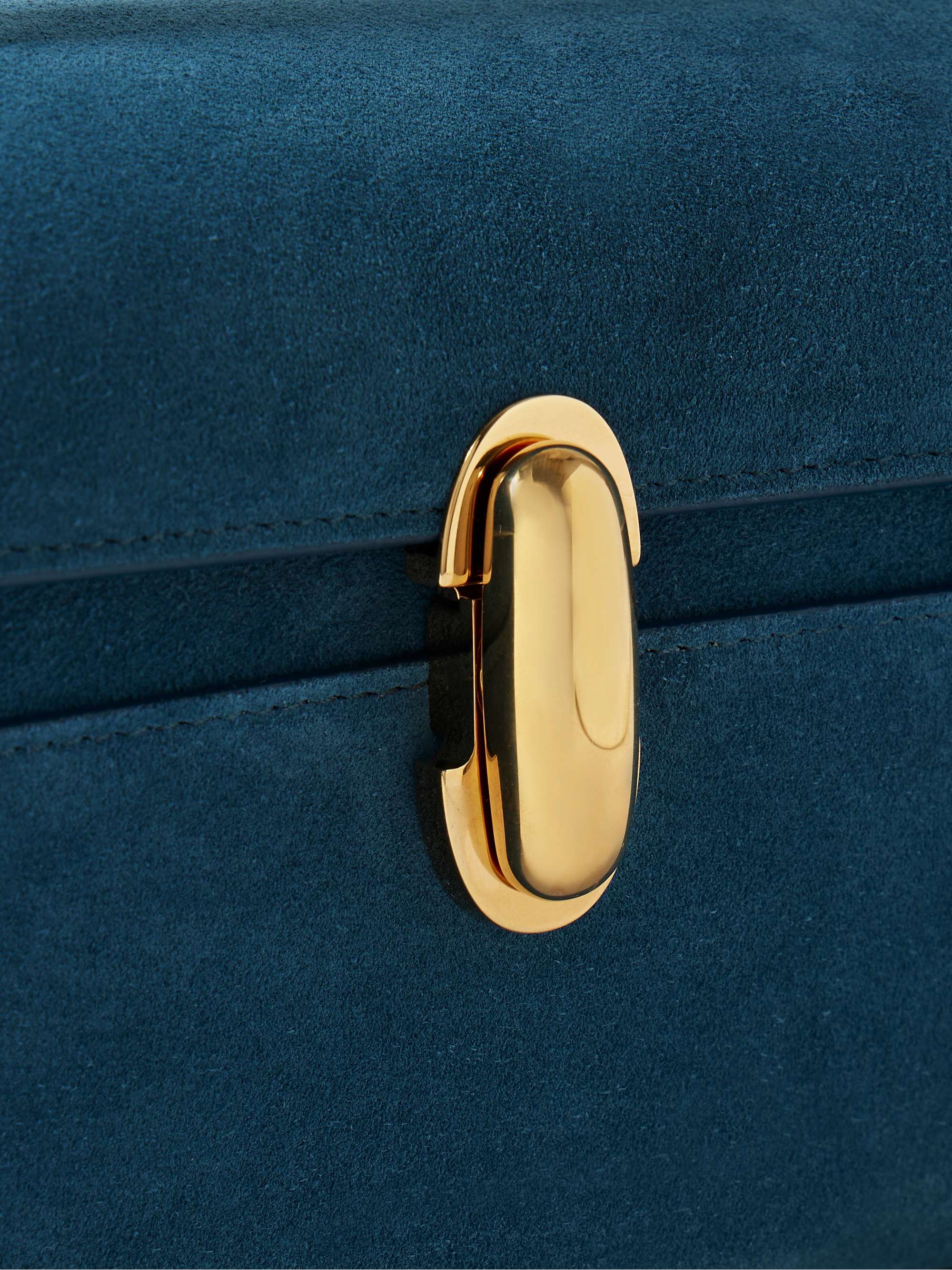 SAVETTE Symmetry Pochette suede tote