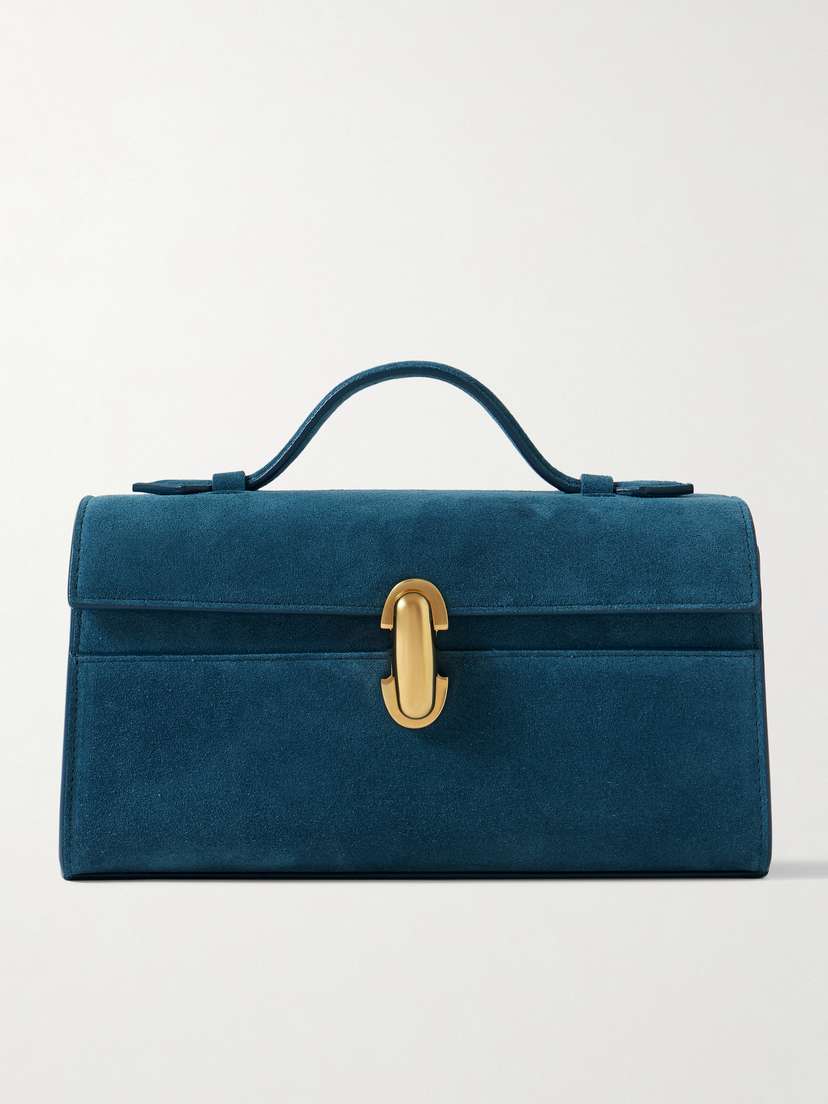 Savette Symmetry Pochette Suede Tote