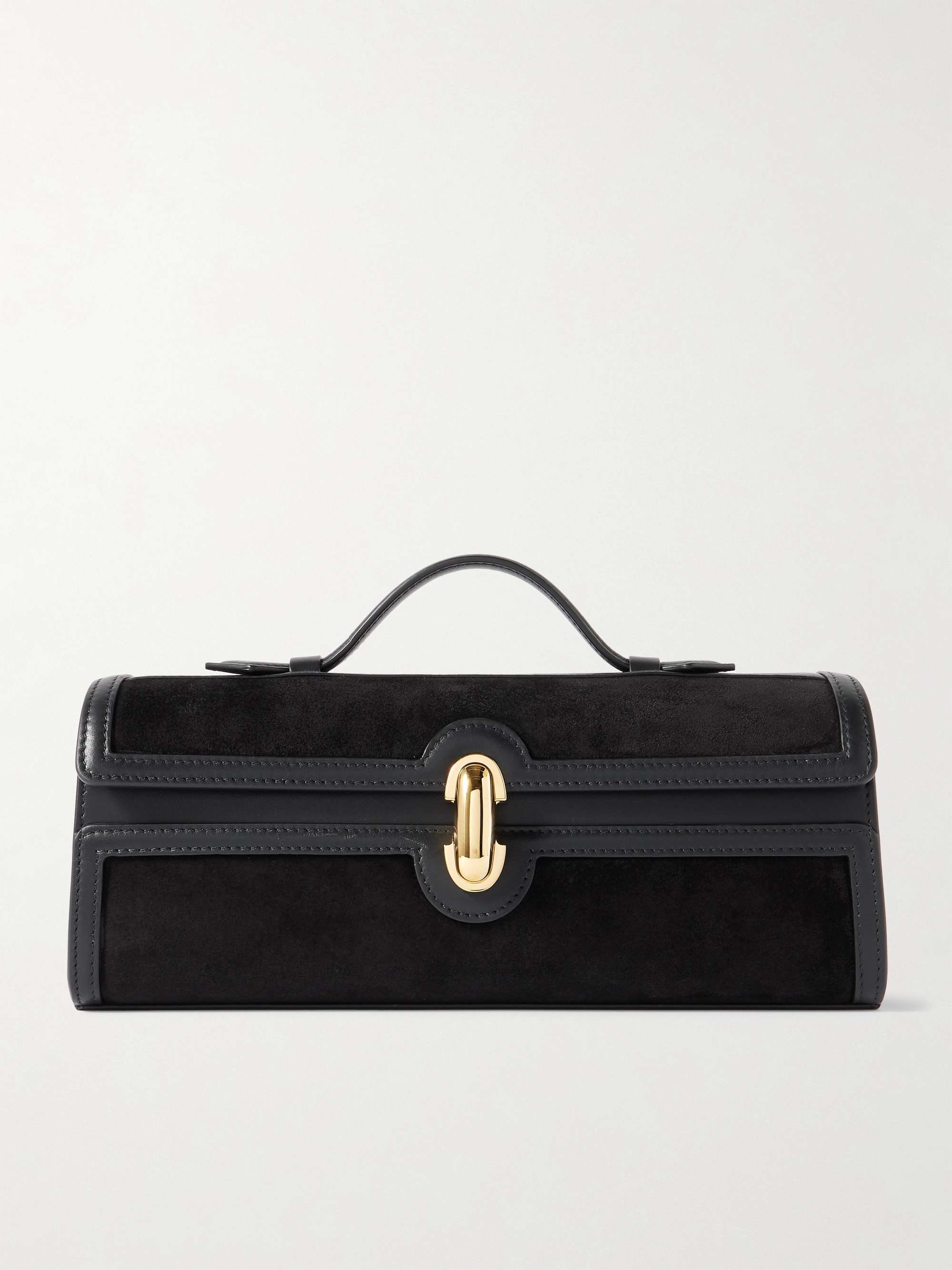 Symmetry Pochette in Black Leather – Savette