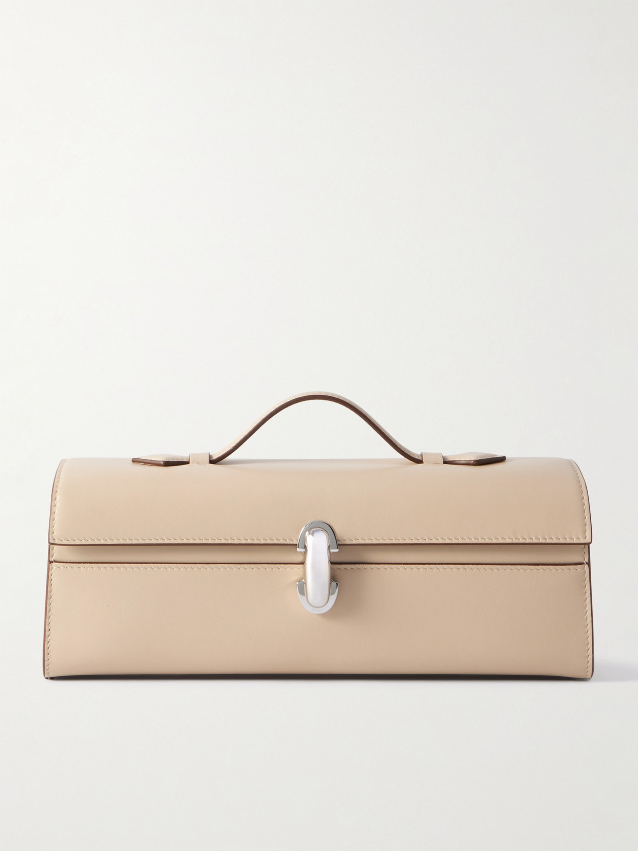 SAVETTE SLIM SYMMETRY LEATHER TOTE BAG
