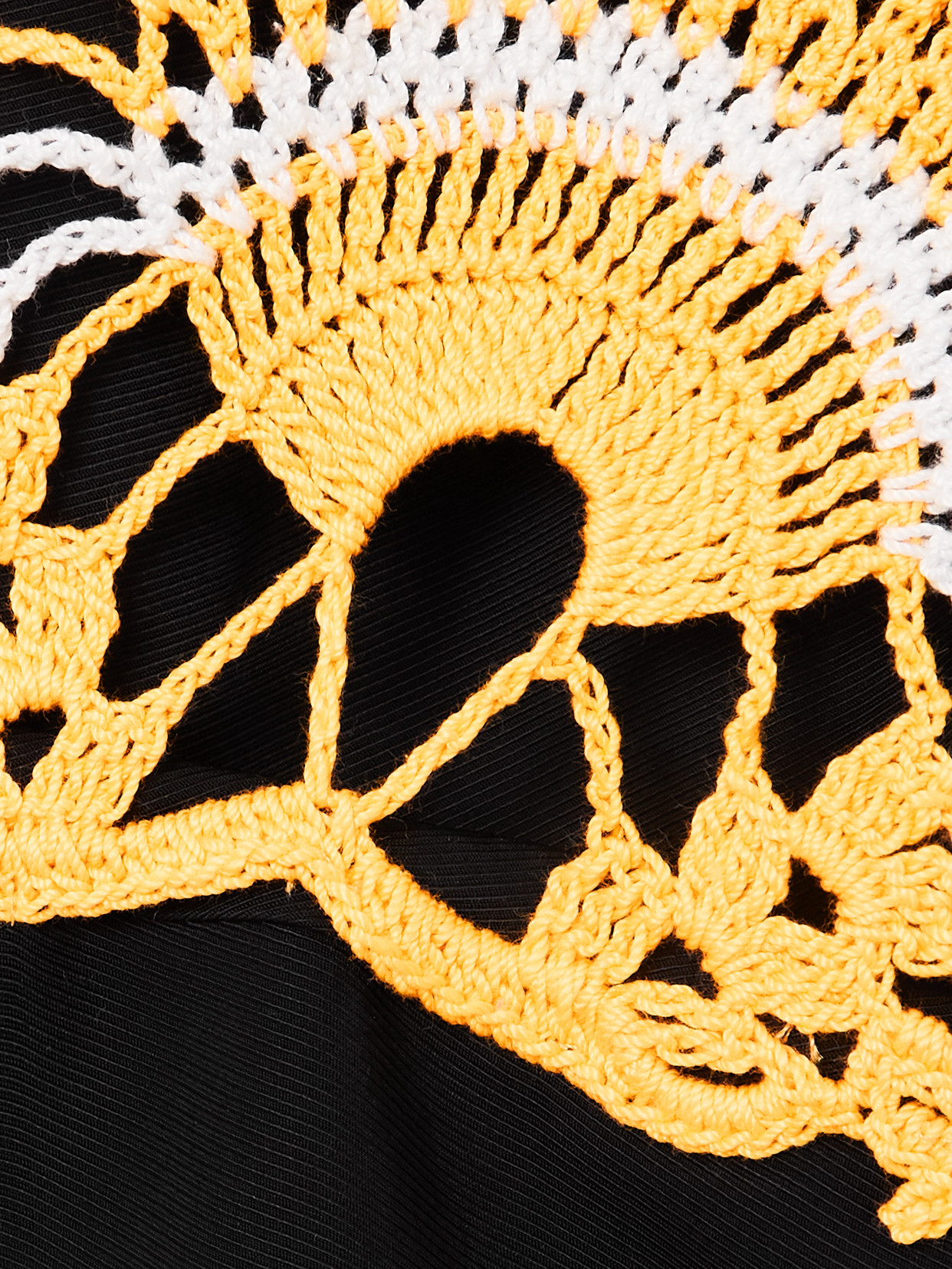 Pavona Drill And Crocheted Cotton Top