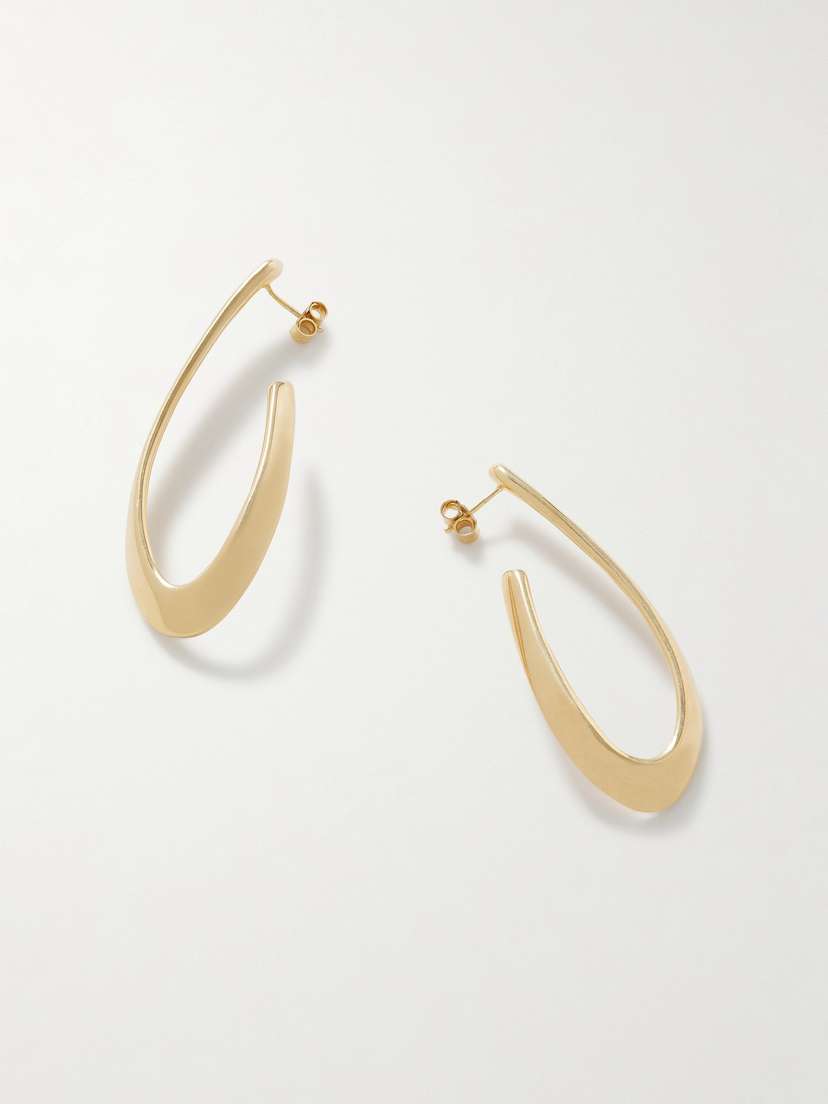 Loren Stewart Florence Gold-tone Hoop Earrings
