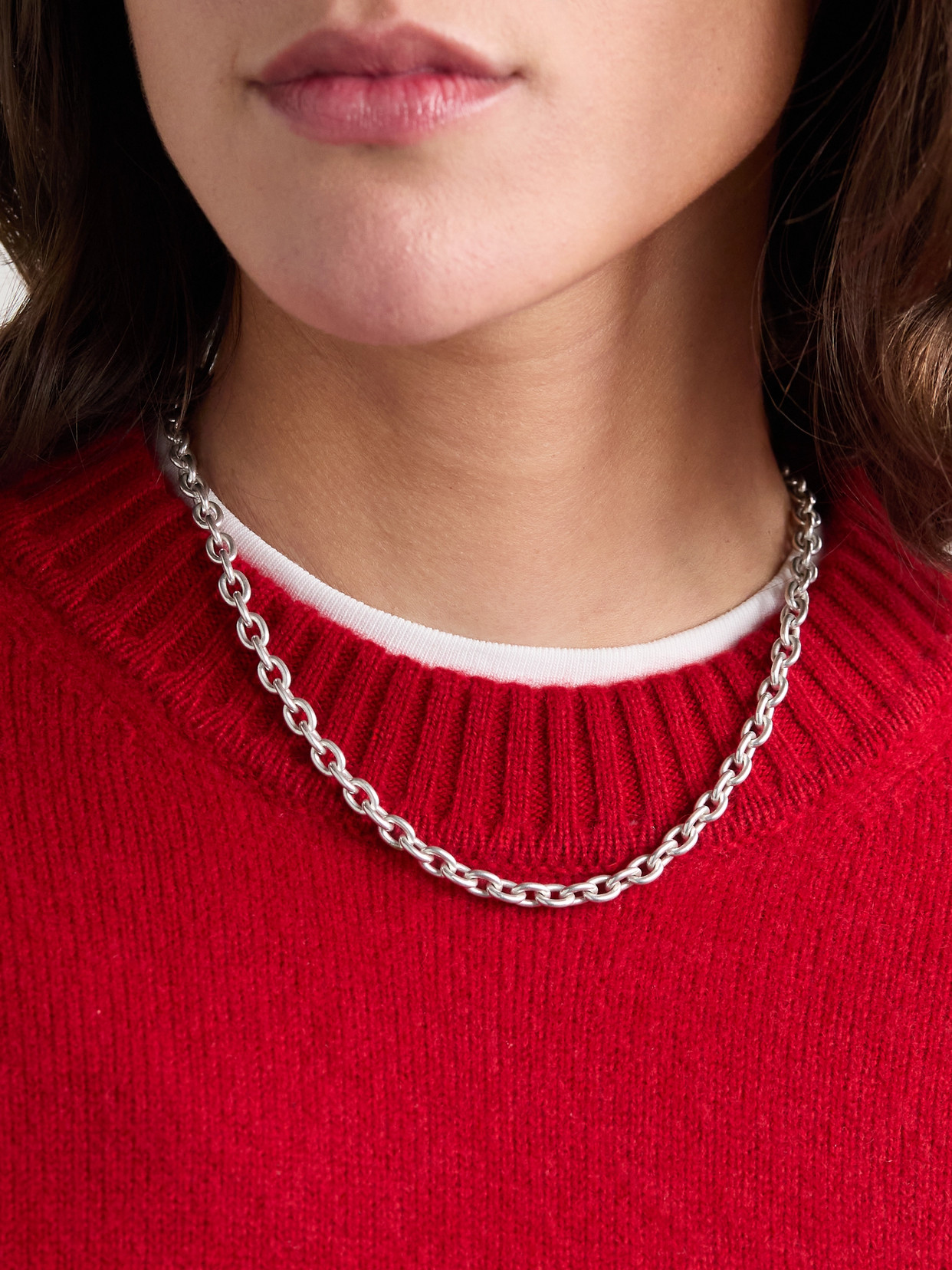 Loren Stewart Silver Necklace In Silver