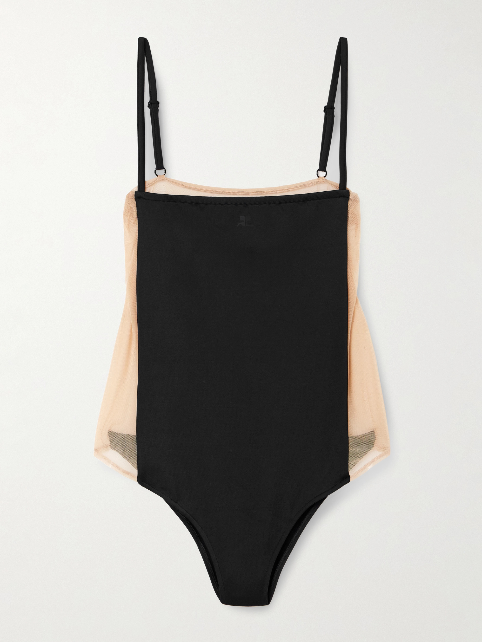 Courrèges Illusion mesh and jersey bodysuit thumbnail