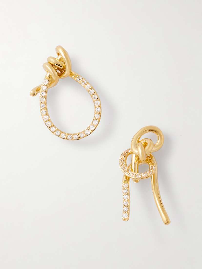 Completedworks Notsobig Thread Ii Recycled Gold Vermeil Topaz Earrings