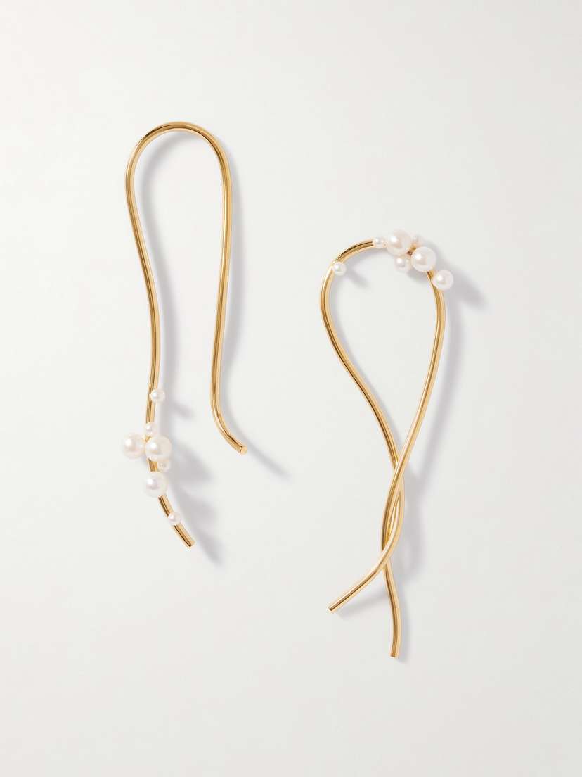 Completedworks Wild Relatives Gold Vermeil Pearl Earrings