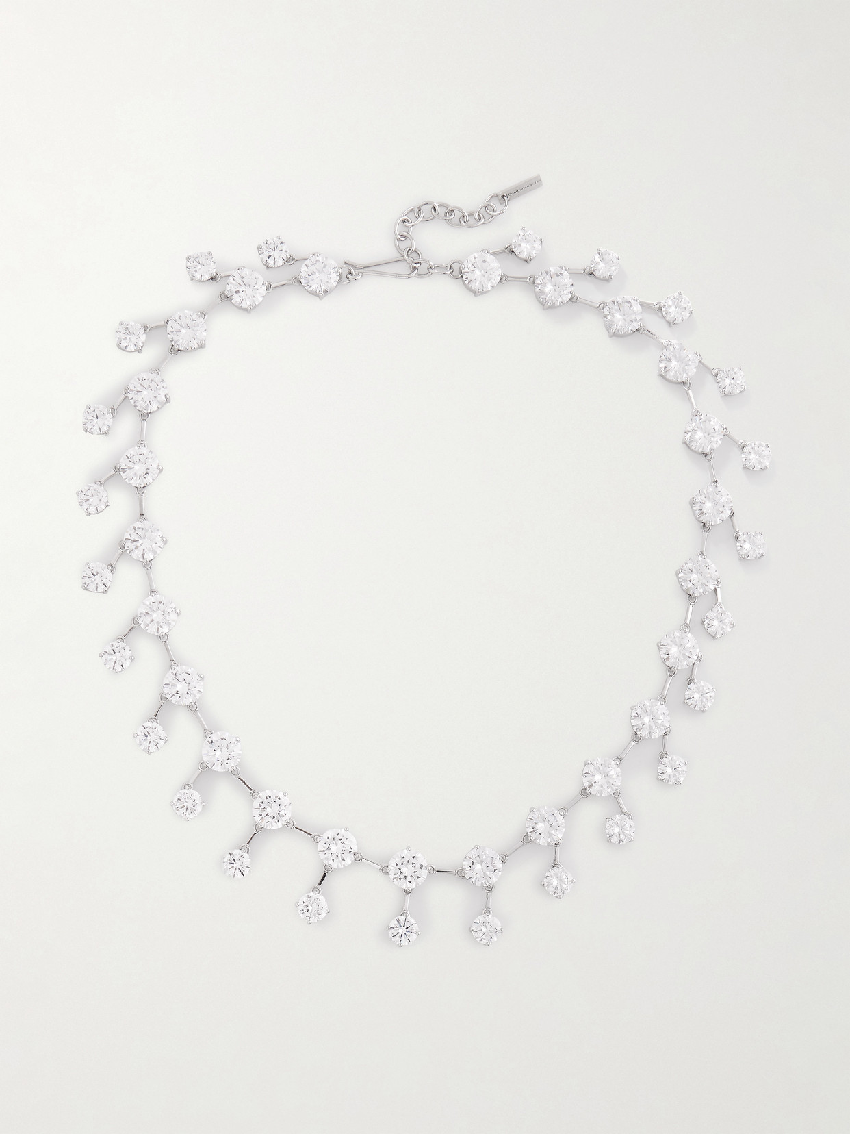 Completedworks Recycled Rhodium-plated Silver Cubic Zirconia Necklace