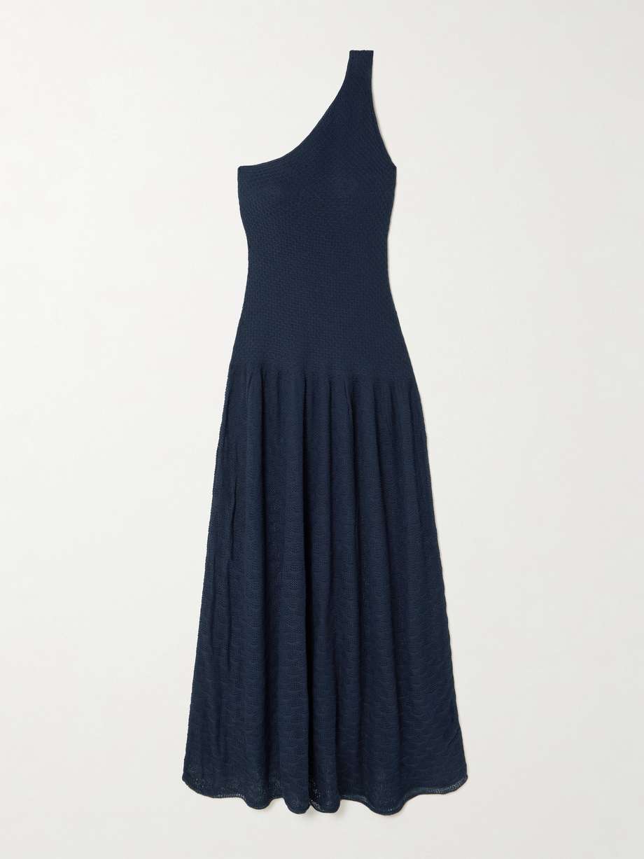 cayo one-shoulder cotton maxi dress