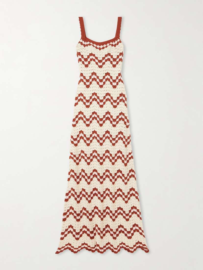 ESCVDO Marea Crocheted Cotton Maxi Dress