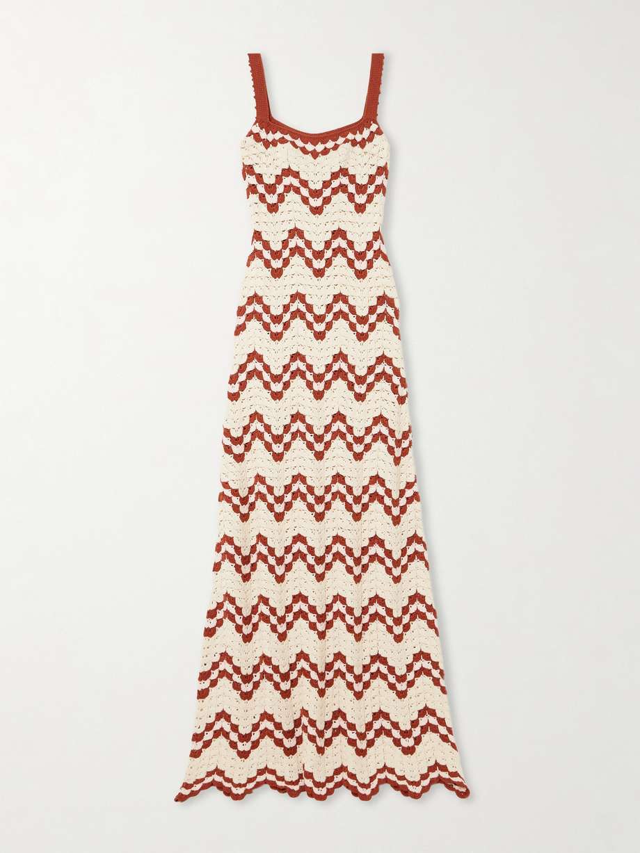 marea crocheted cotton maxi dress