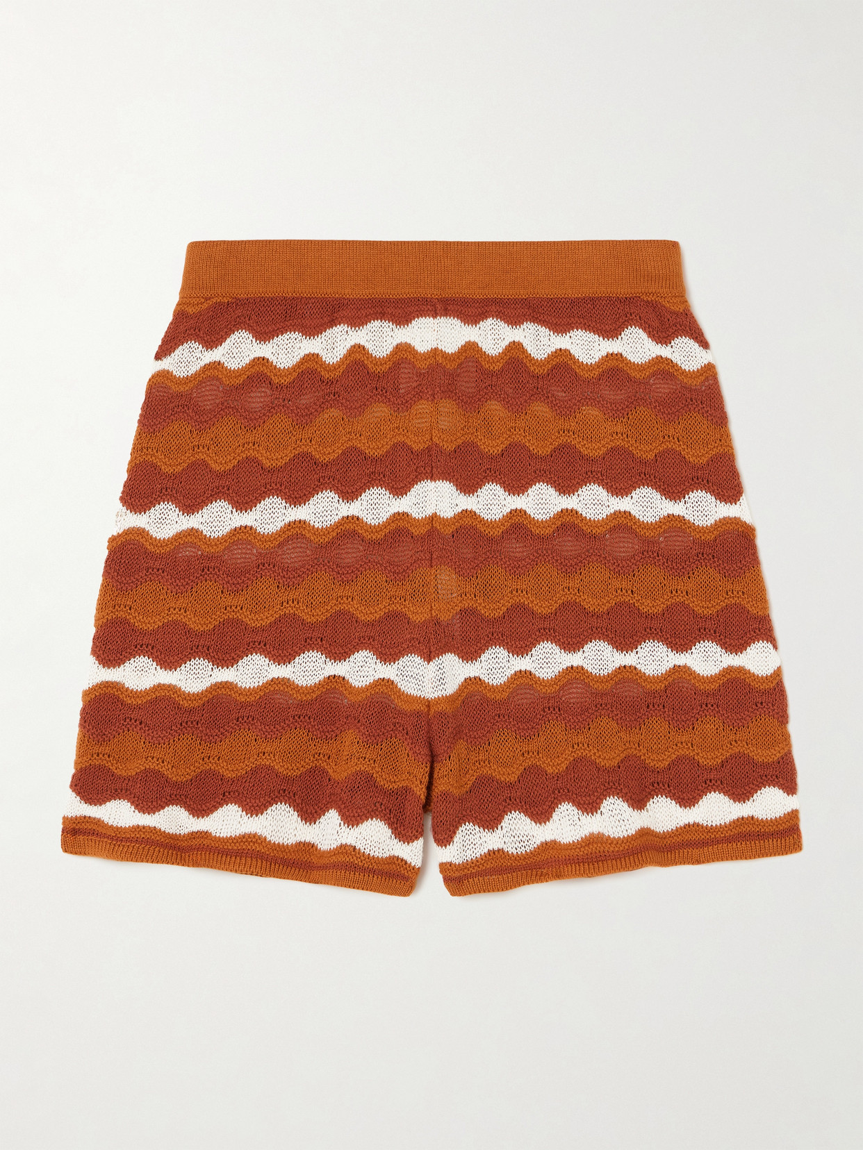 Escvdo Mullu Cotton Shorts In Orange