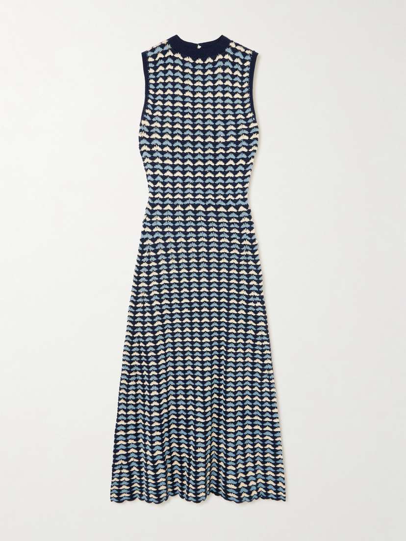 ESCVDO Pacifico Crocheted Cotton Maxi Dress