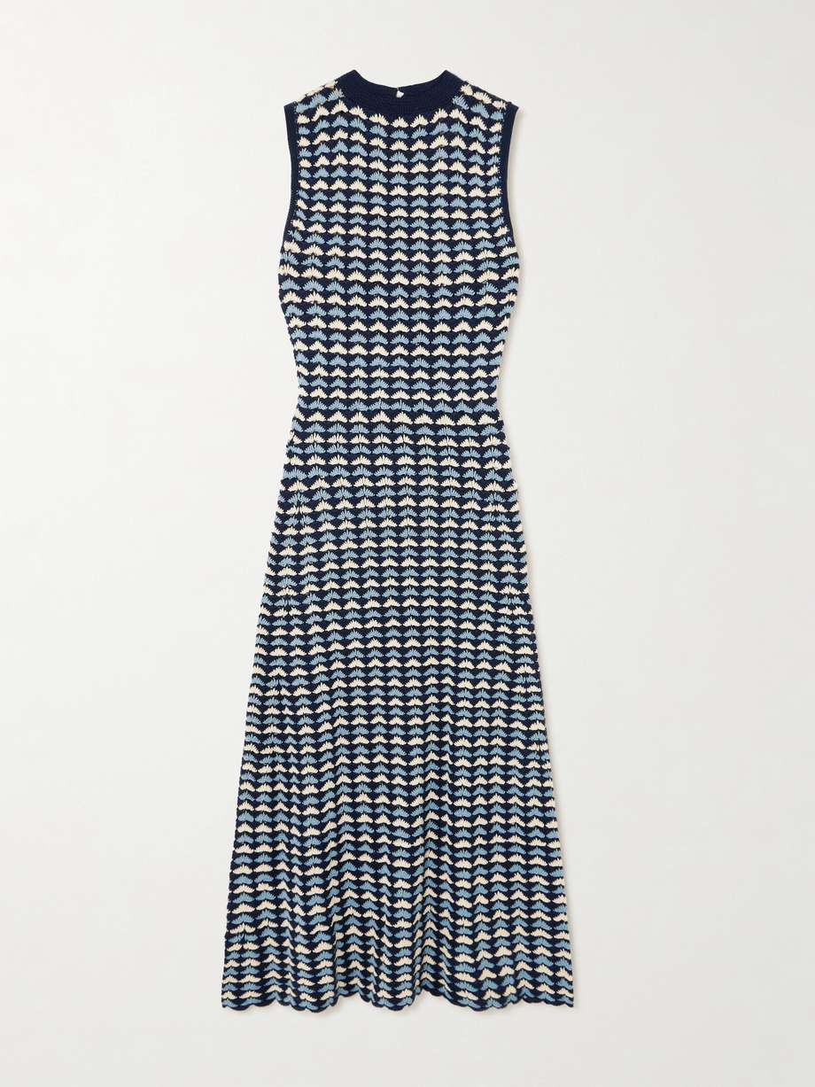 pacifico crocheted cotton maxi dress