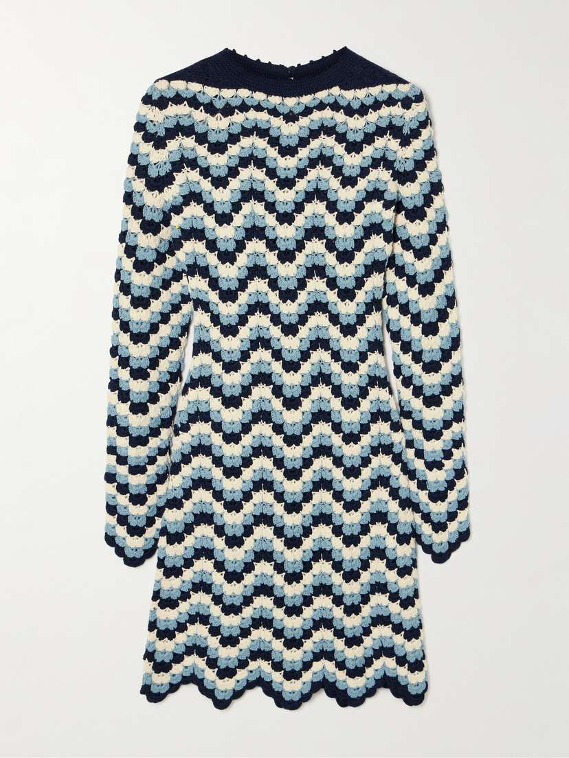 ESCVDO Victoria Crocheted Cotton Mini Dress