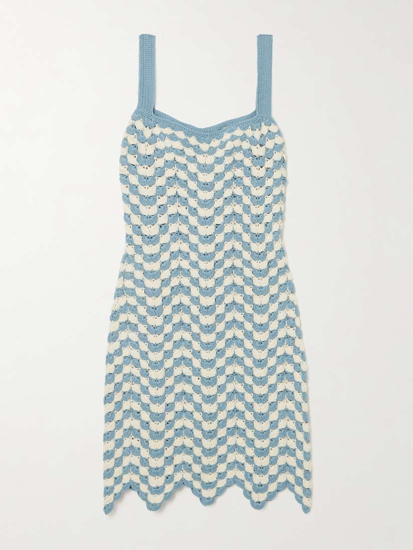ESCVDO Marea Crocheted Cotton Mini Dress