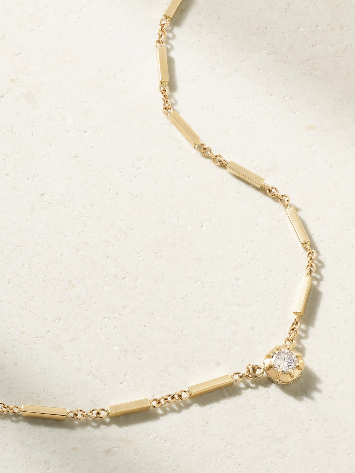 Jacquie Aiche Sophia Large 14-karat Gold Diamond Necklace