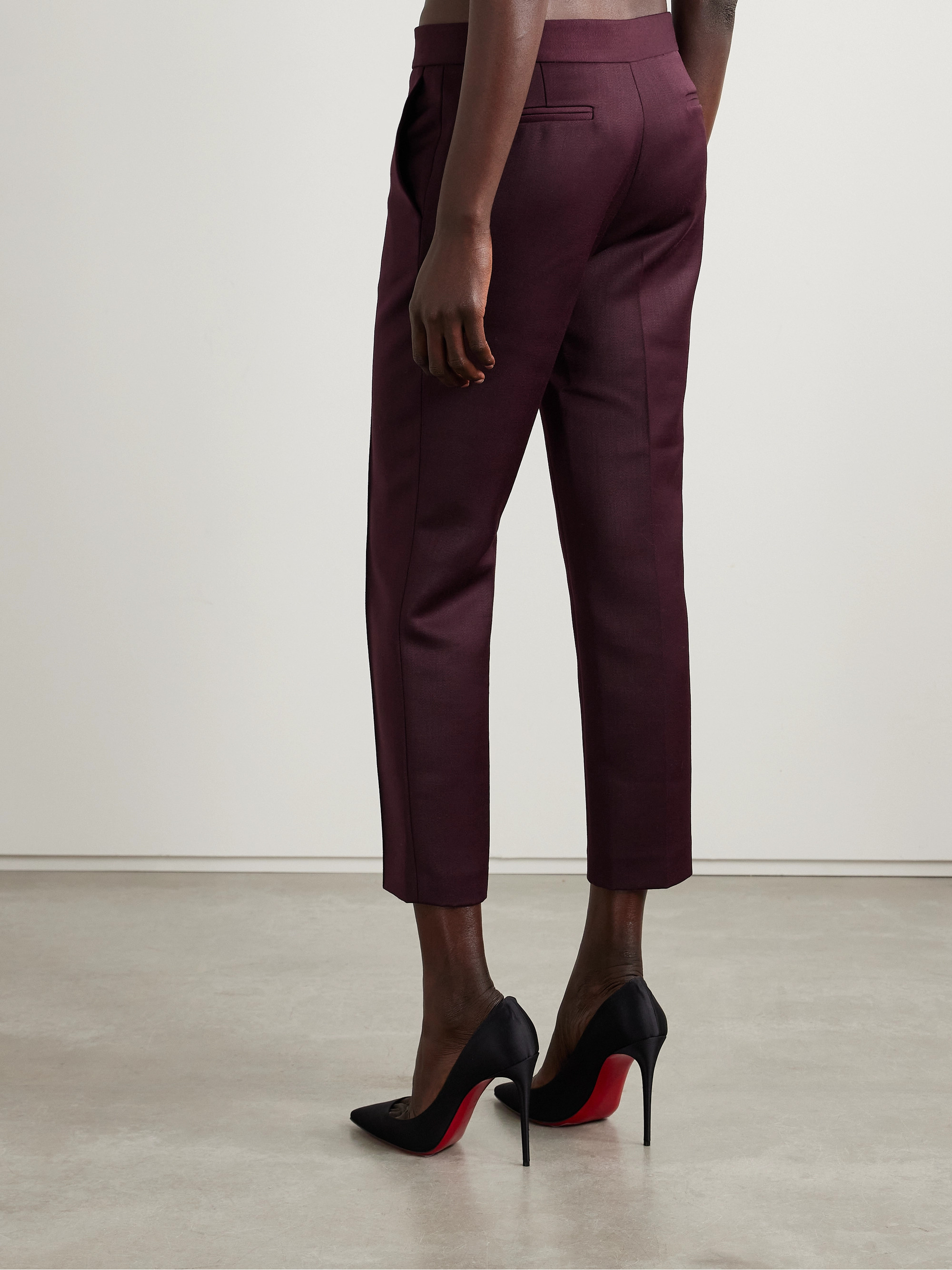 Alex Perry Cropped woven slim-leg pants thumbnail