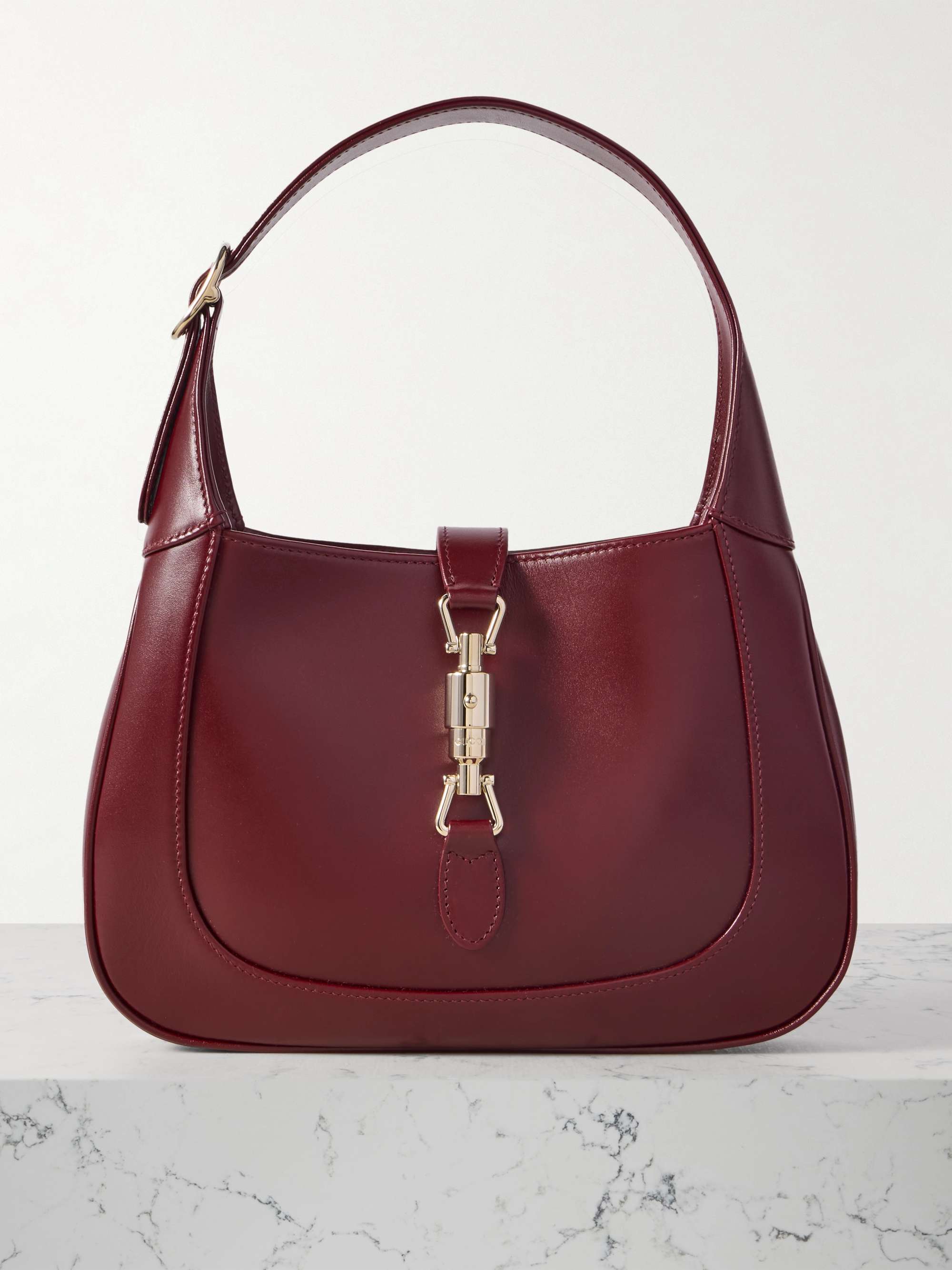 Jackie 1961 leather shoulder bag - burgundy - One Size