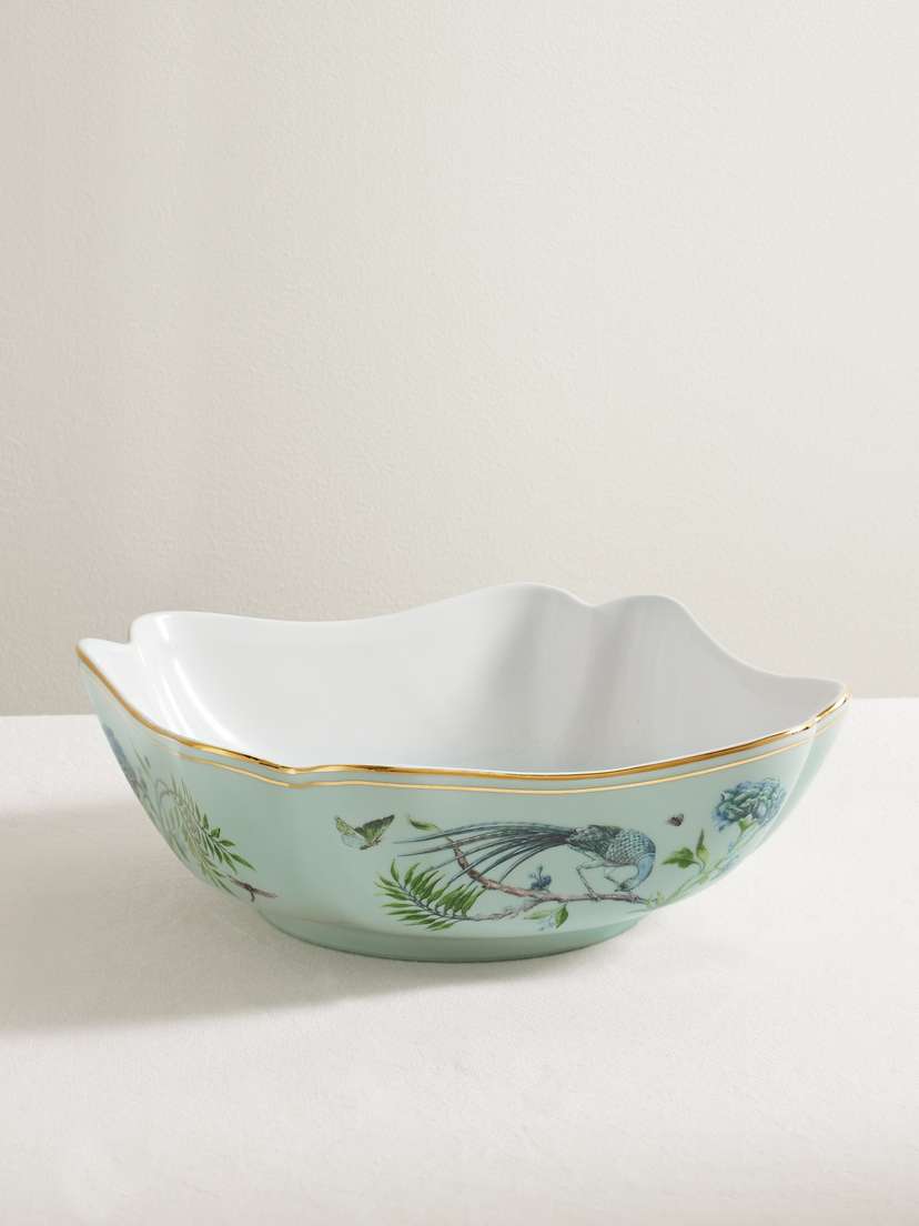 Aquazzura Casa Secret Garden Porcelain Salad Bowl