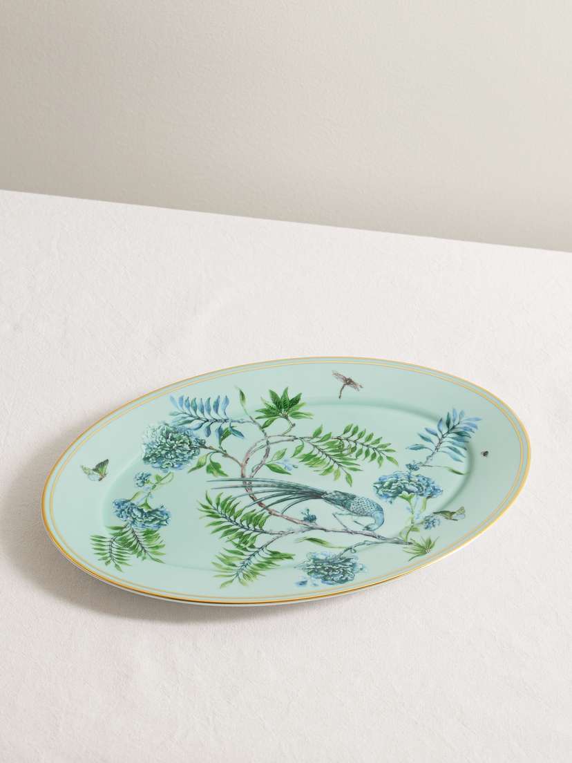 Aquazzura Casa Secret Garden Porcelain Platter