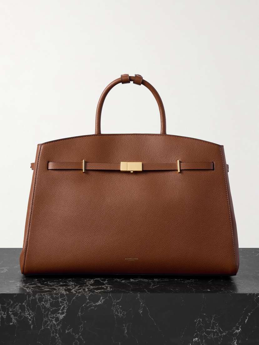 DeMellier The Hudson Small Textured-leather Tote