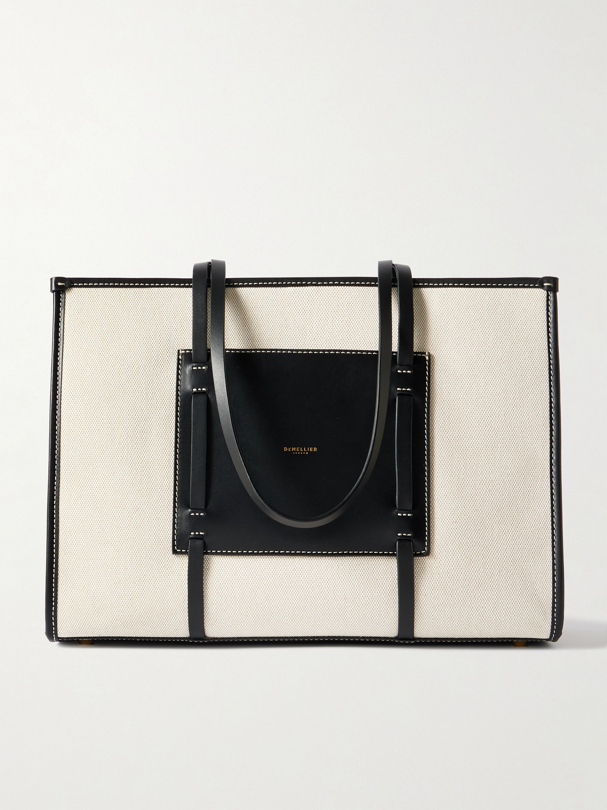 Demellier Large Capri Tote Bag In Off-white
