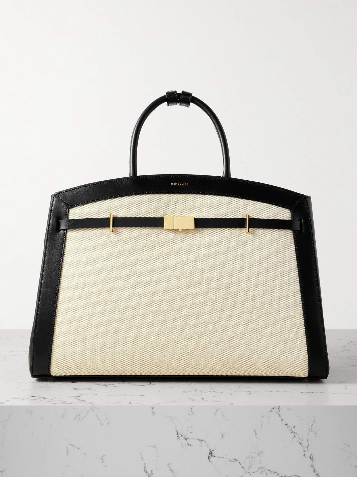 Demellier The Hudson Tote Bag In Off-white